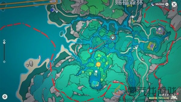 原神赐福森林欢声飞羽在哪 赐福森林欢声飞羽全位置攻略图11