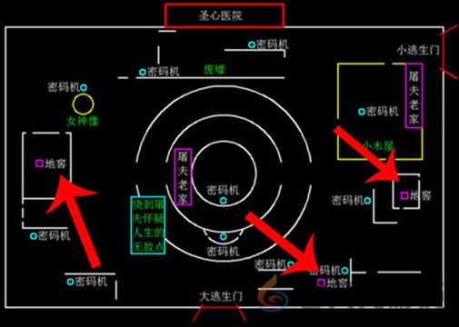 第五人格地窖位置大全 第五人格全地图地窖位置一览圣心医院地窖图1